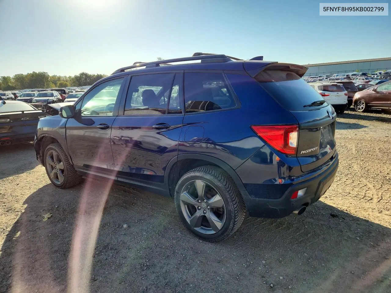 2019 HONDA PASSPORT VIN 5FNYF8H95KB002799 — фото 2