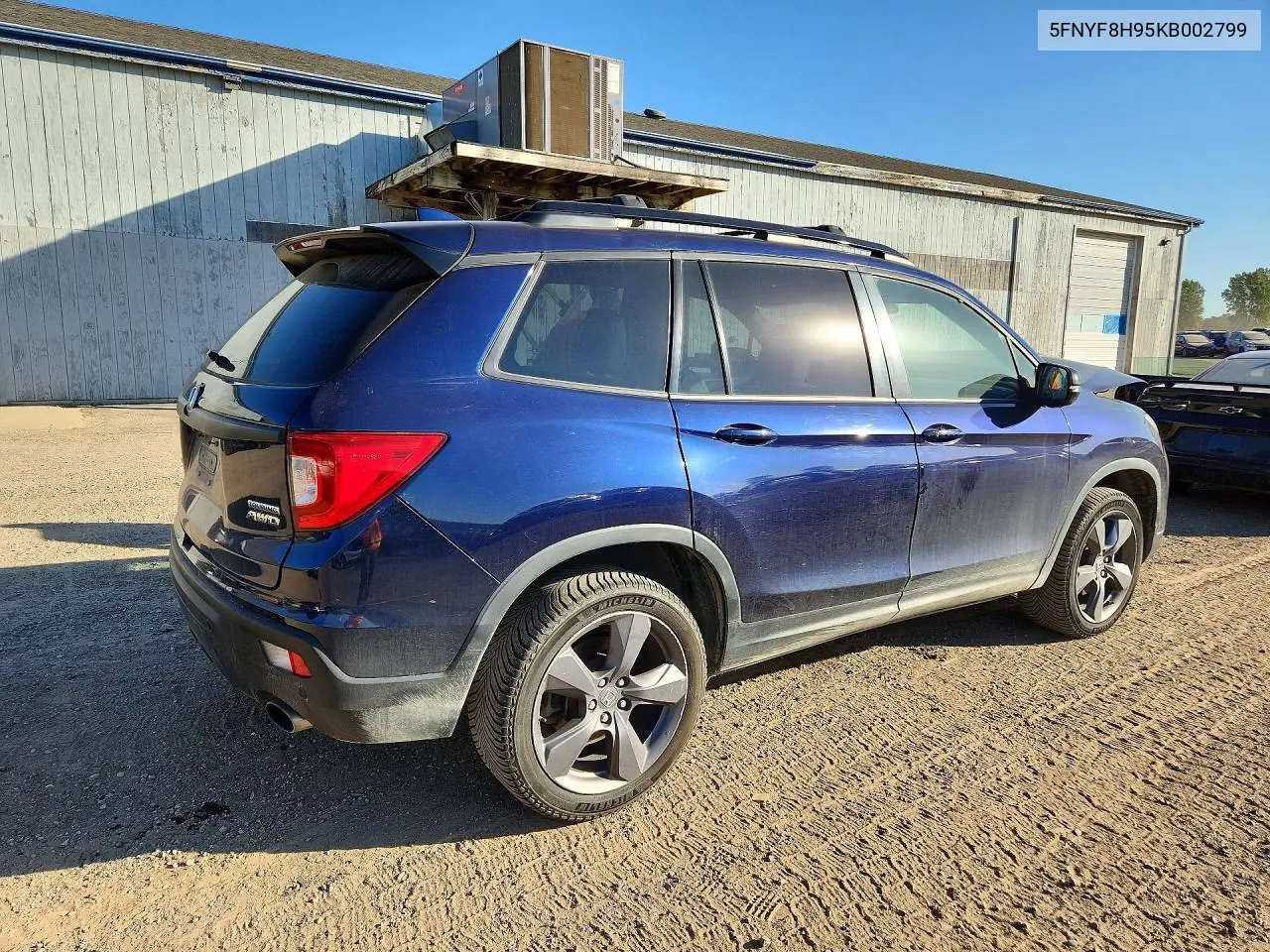 2019 HONDA PASSPORT VIN 5FNYF8H95KB002799 — фото 3
