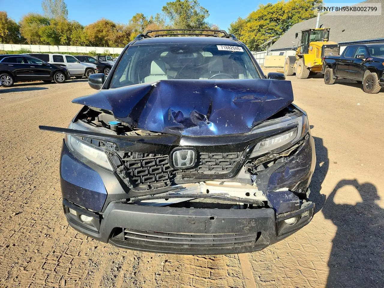 2019 HONDA PASSPORT VIN 5FNYF8H95KB002799 — фото 5