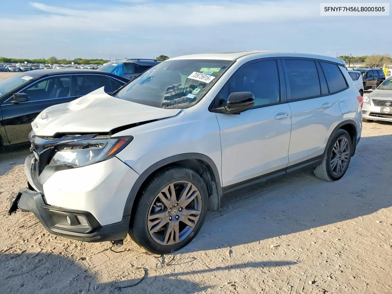 HONDA PASSPORT 2020, VIN 5FNYF7H56LB000505