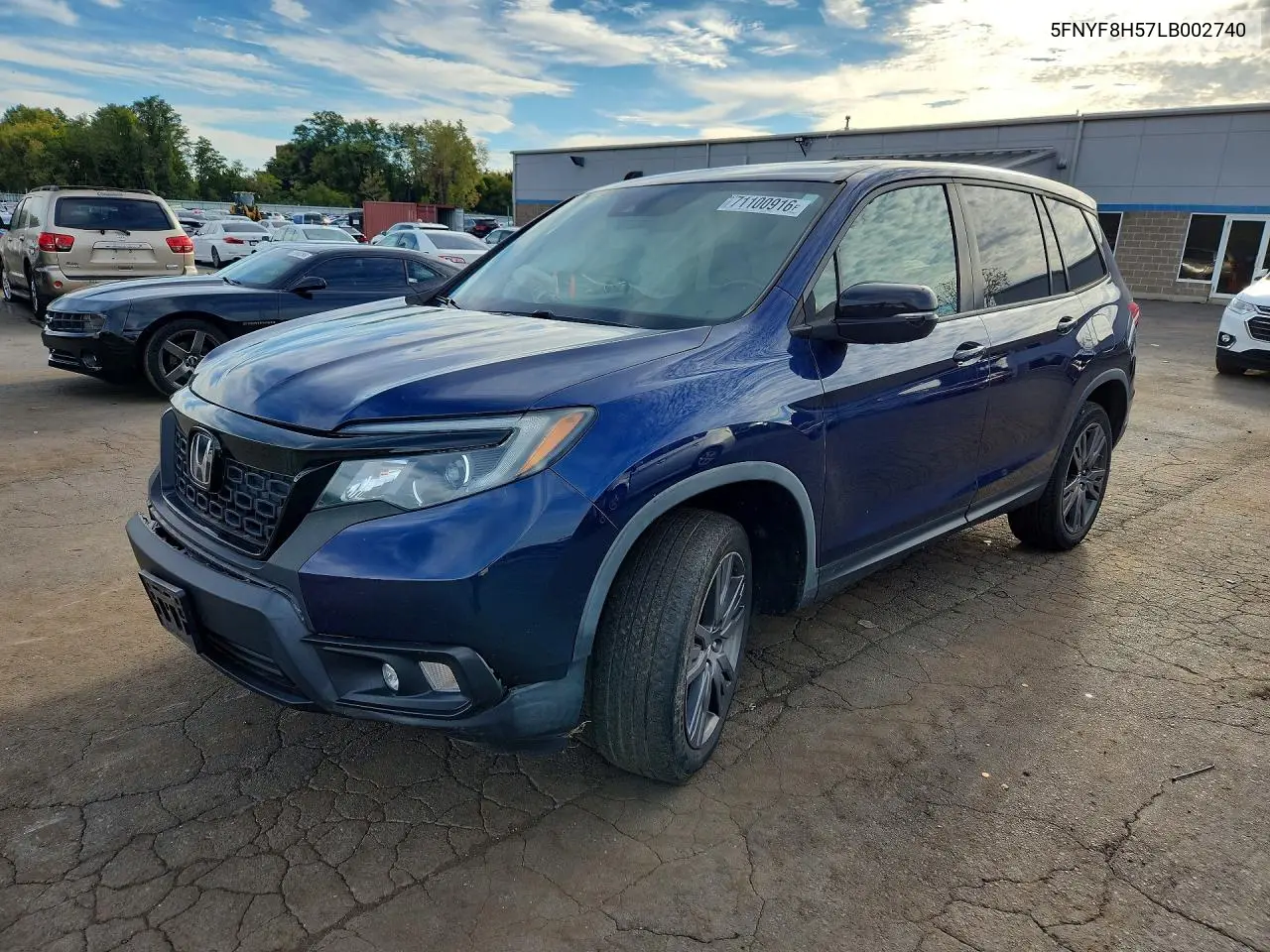 HONDA PASSPORT 2020, VIN 5FNYF8H57LB002740