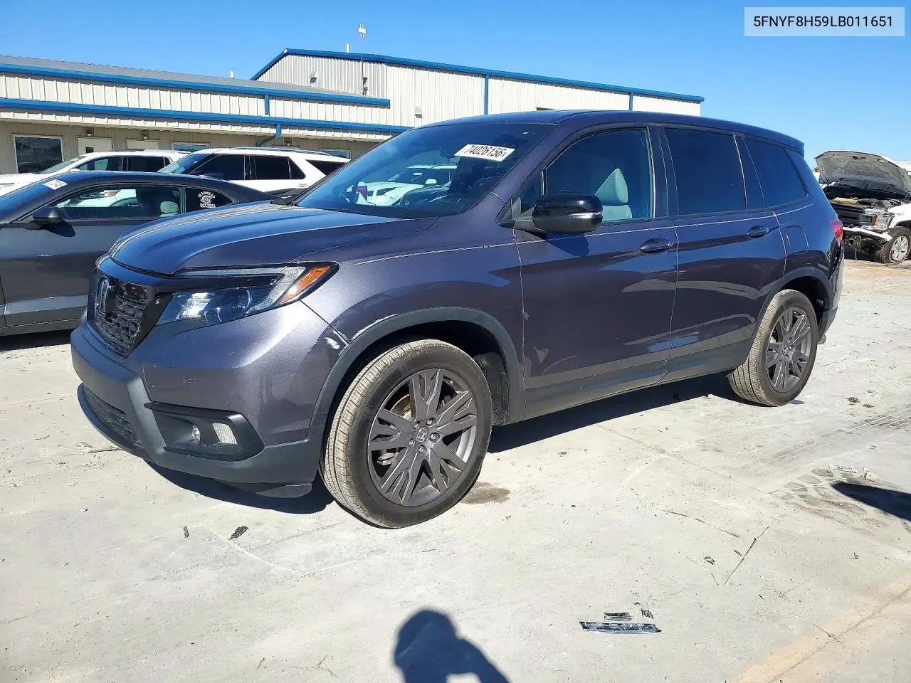 HONDA PASSPORT 2020, VIN 5FNYF8H59LB011651