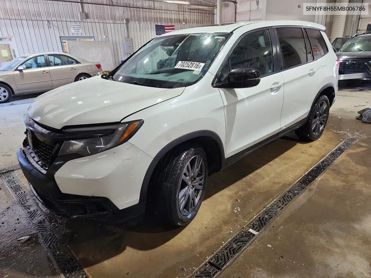HONDA PASSPORT 2021, VIN 5FNYF8H55MB006786