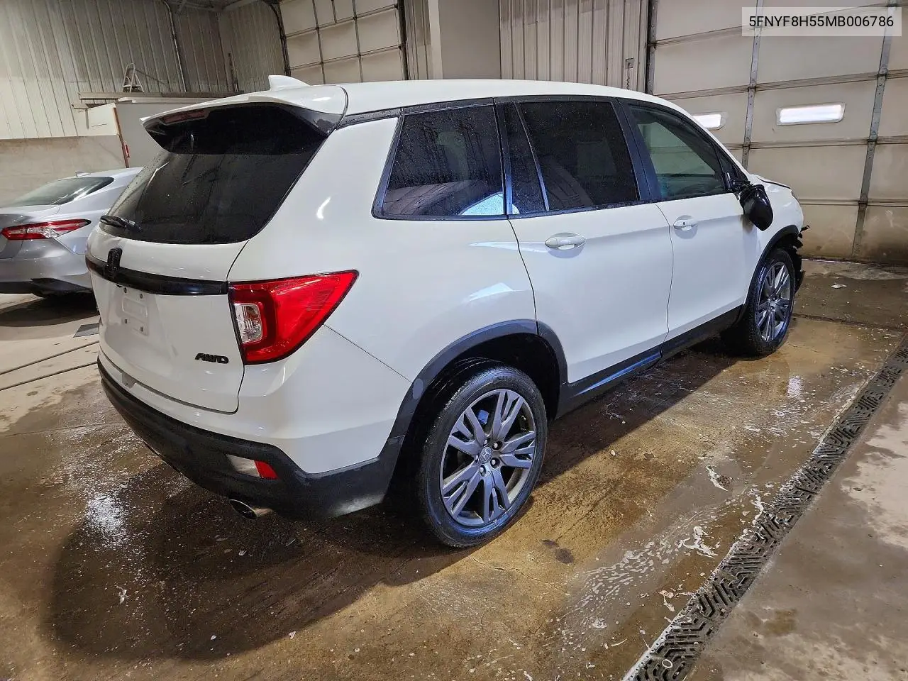 2021 HONDA PASSPORT VIN 5FNYF8H55MB006786 — фото 3