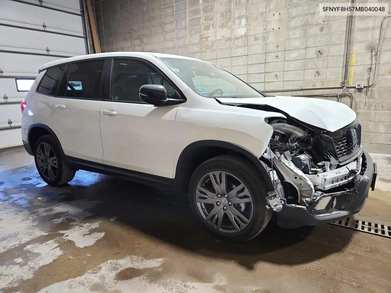 2021 HONDA PASSPORT VIN 5FNYF8H57MB040048 — фото 4