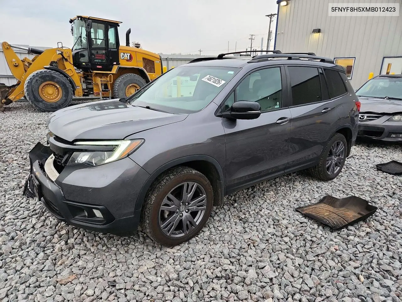 HONDA PASSPORT 2021, VIN 5FNYF8H5XMB012423