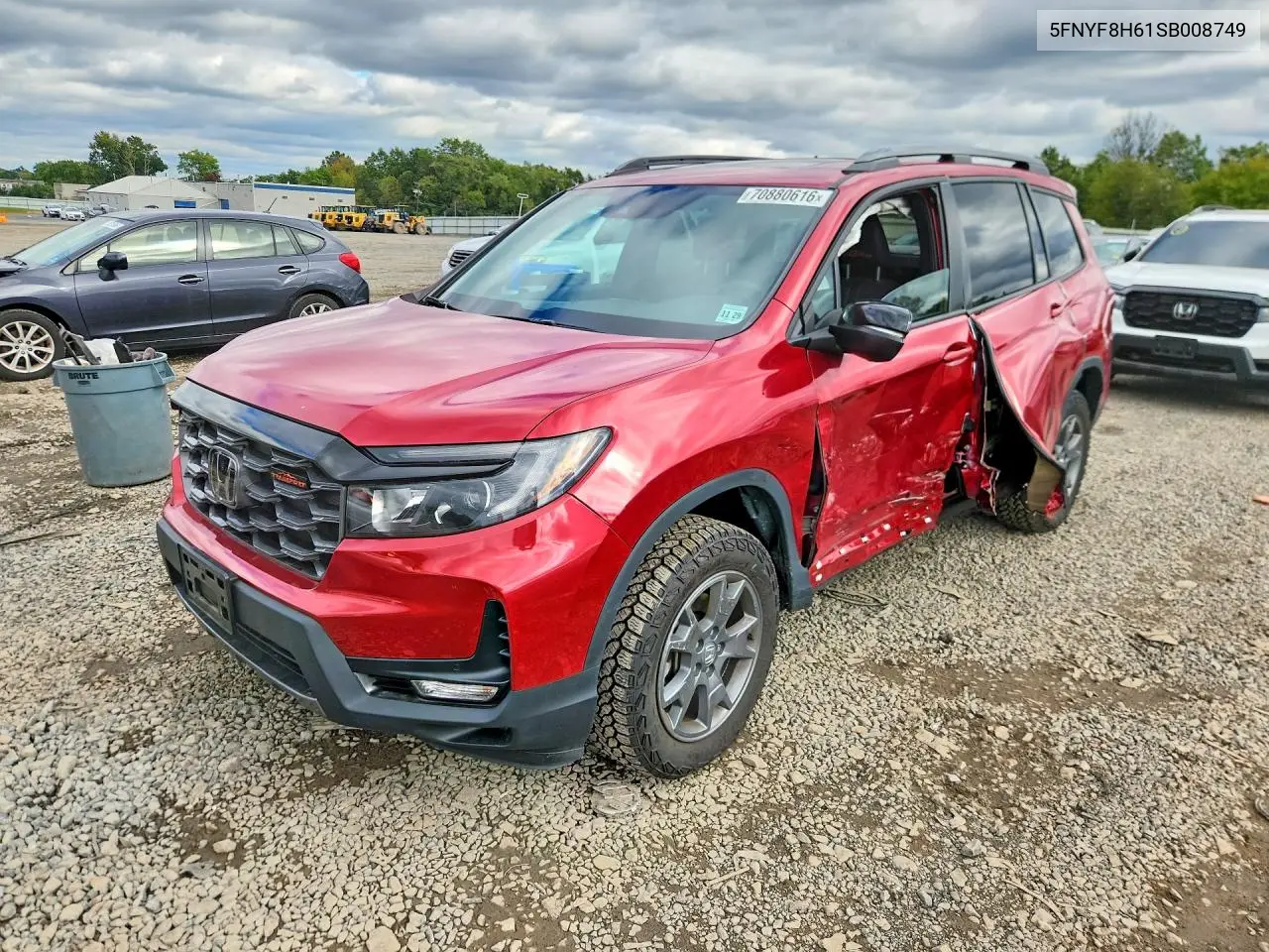 HONDA PASSPORT 2025, VIN 5FNYF8H61SB008749