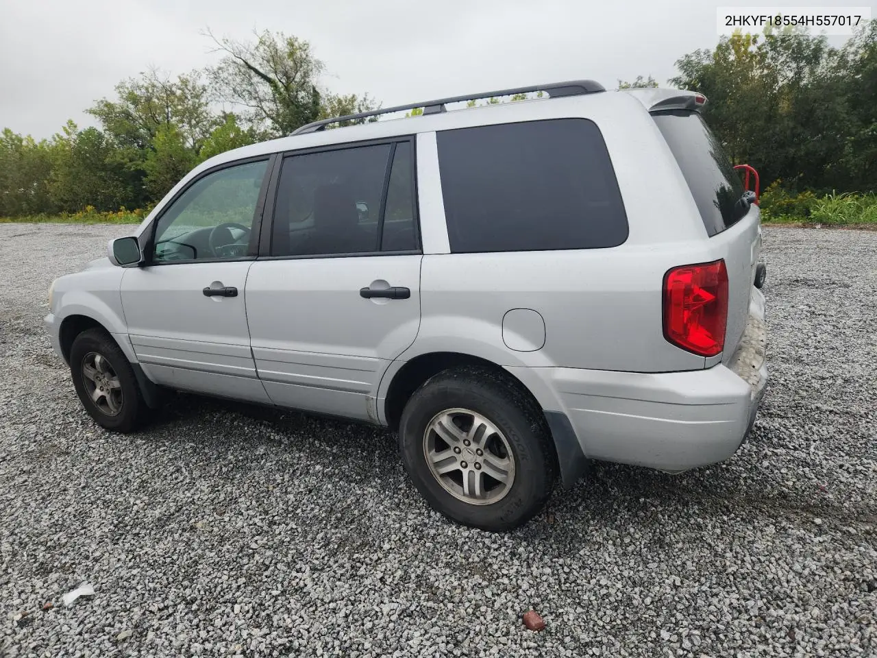 2004 HONDA PILOT VIN 2HKYF18554H557017 — фото 2