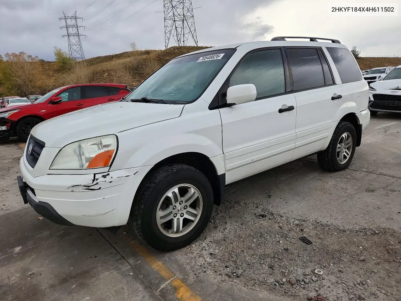 HONDA PILOT 2004, VIN 2HKYF184X4H611502