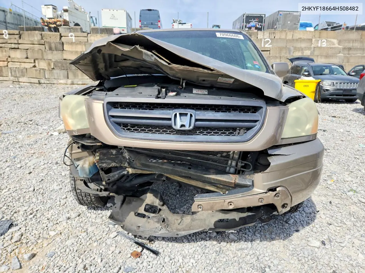 2004 HONDA PILOT VIN 2HKYF18664H508482 — фото 5