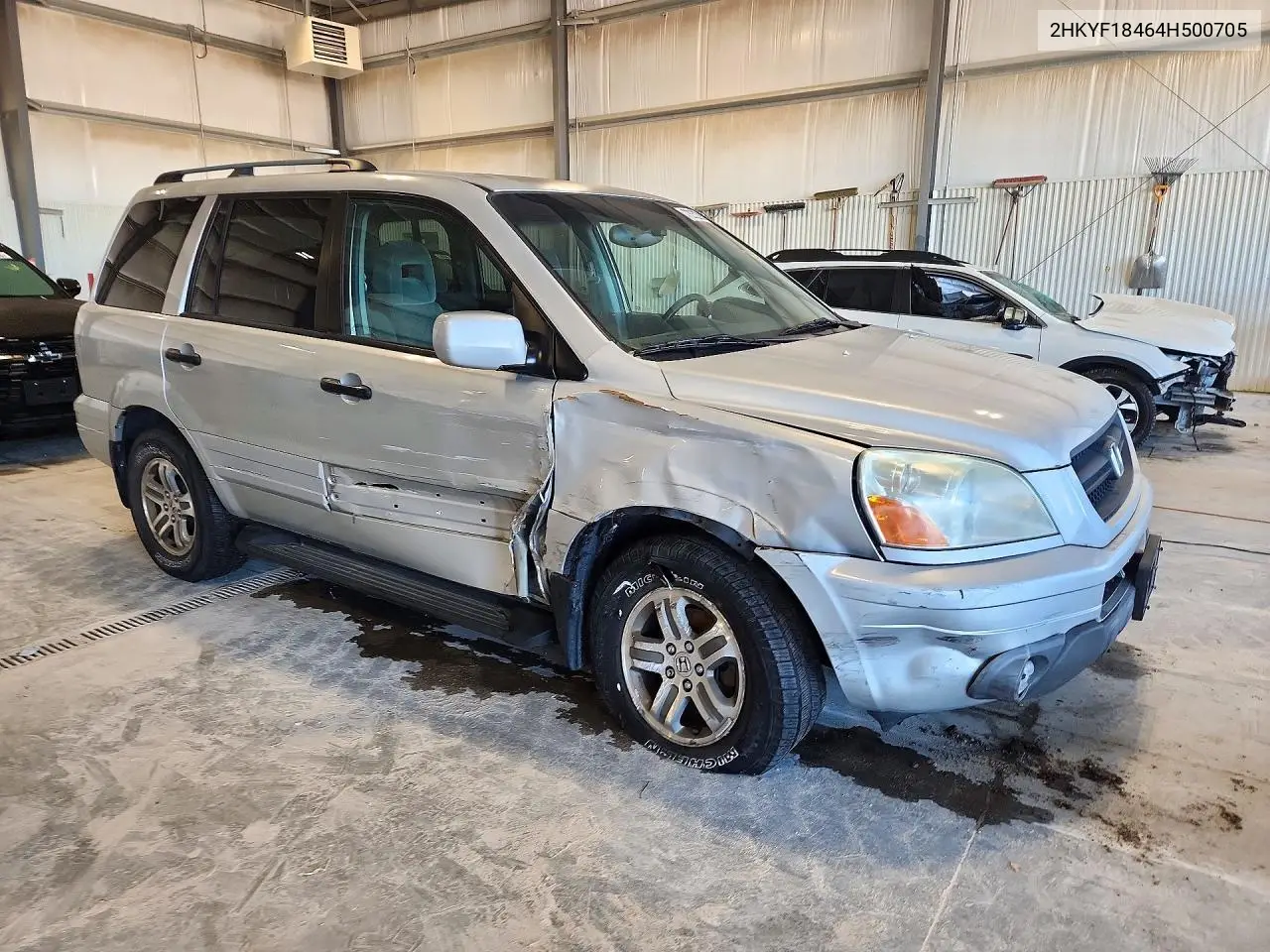 2004 HONDA PILOT VIN 2HKYF18464H500705 — фото 4