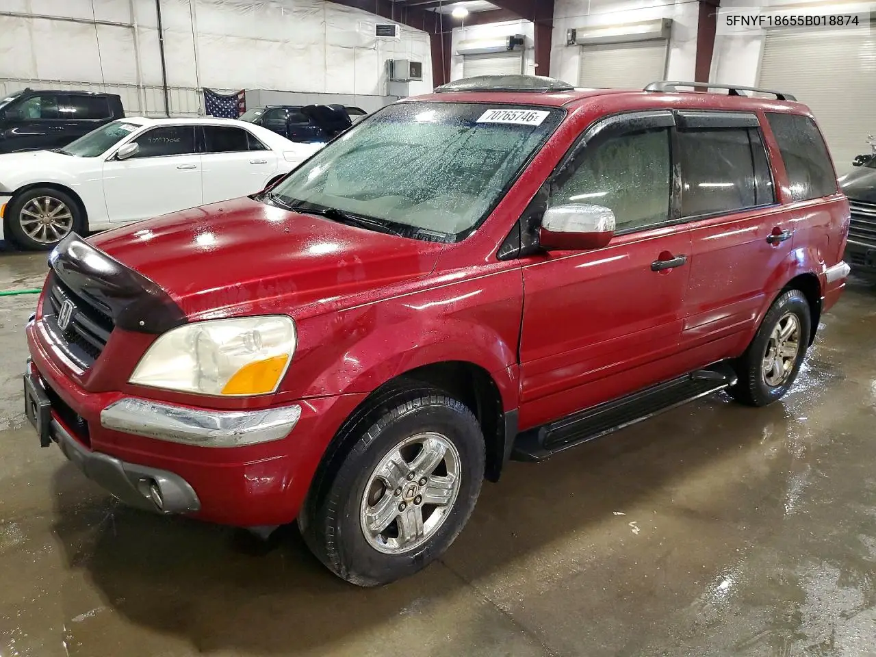 HONDA PILOT 2005, VIN 5FNYF18655B018874