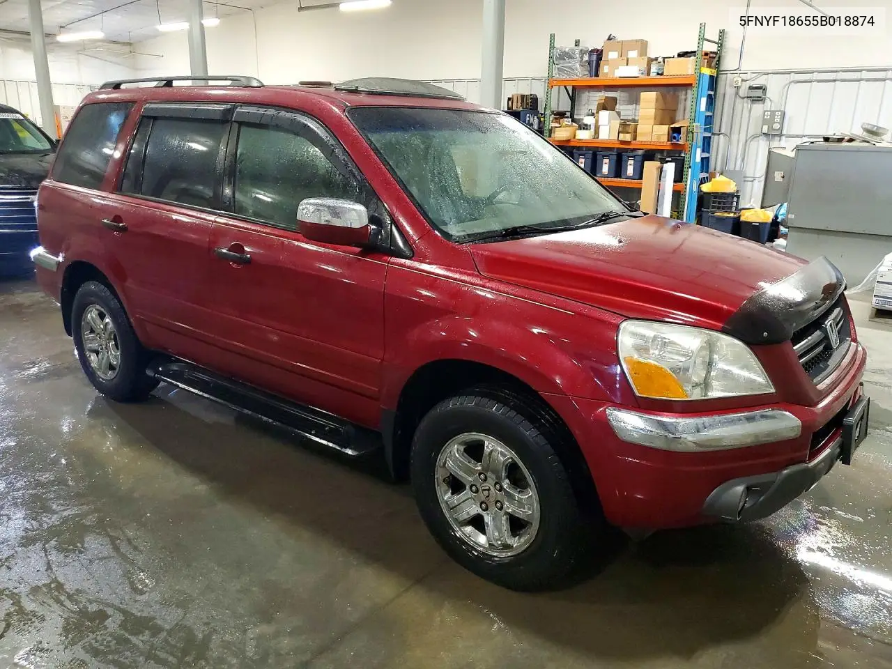 2005 HONDA PILOT VIN 5FNYF18655B018874 — фото 4