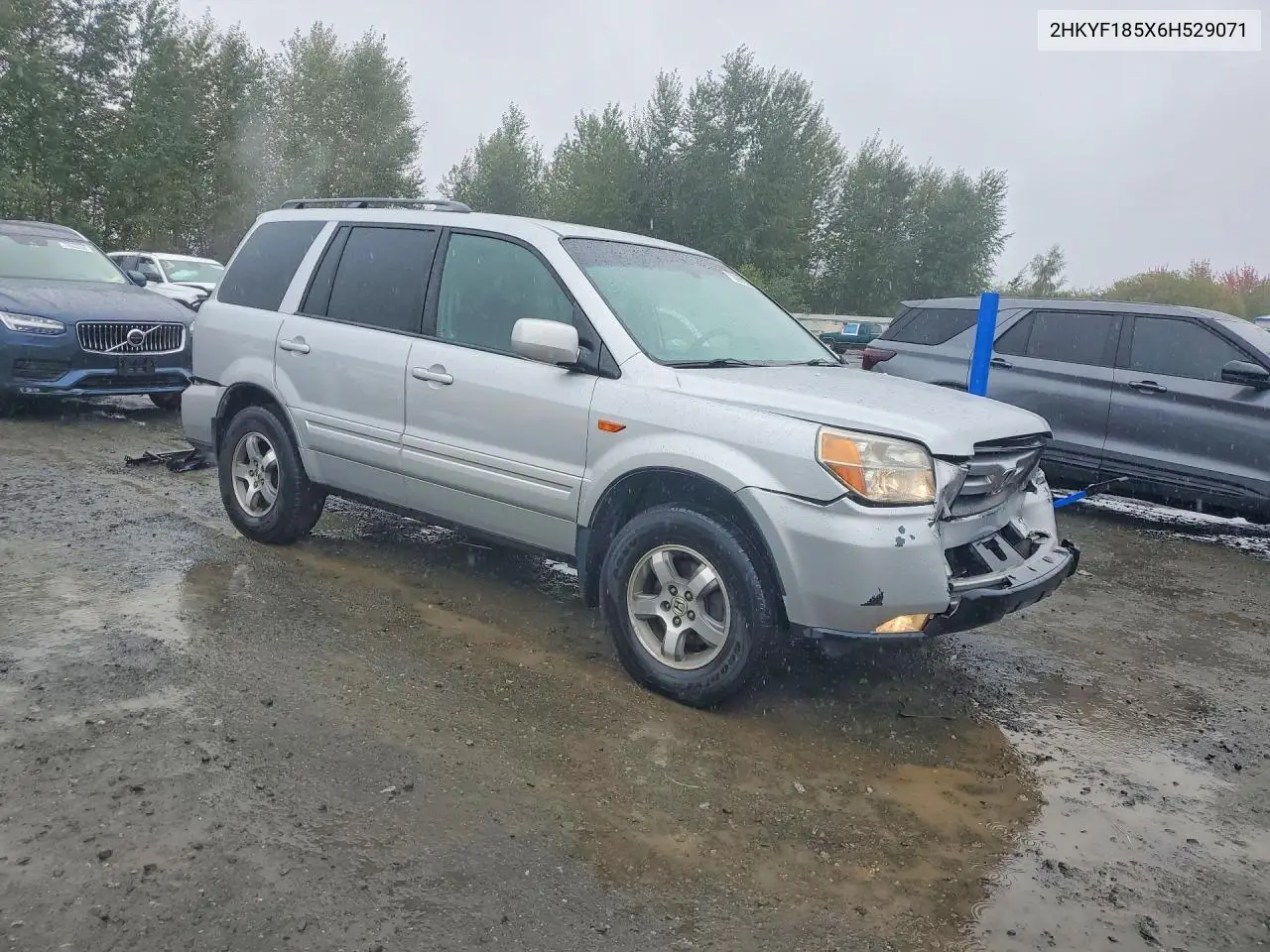 2006 HONDA PILOT VIN 2HKYF185X6H529071 — фото 4