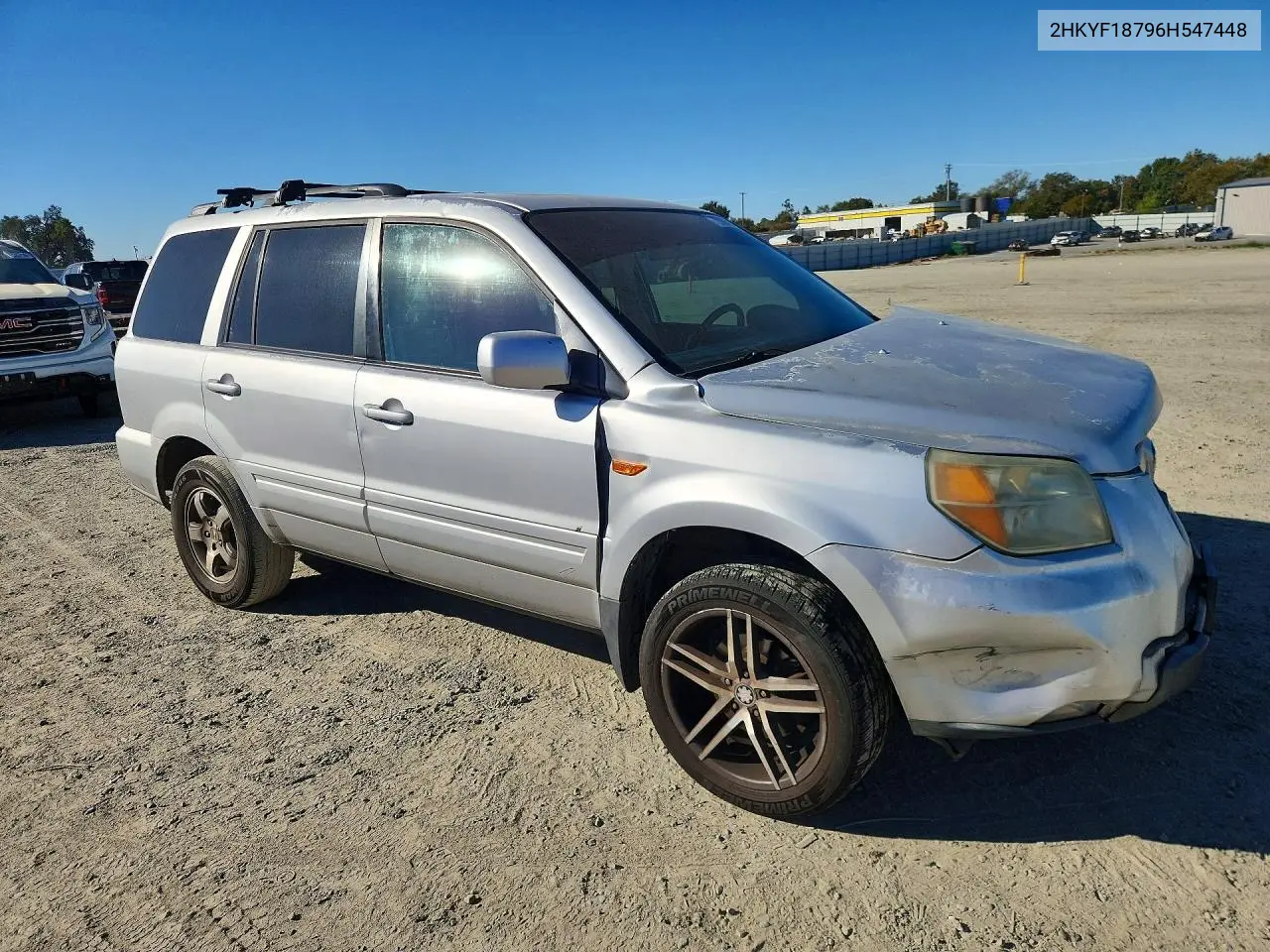 2006 HONDA PILOT VIN 2HKYF18796H547448 — фото 4