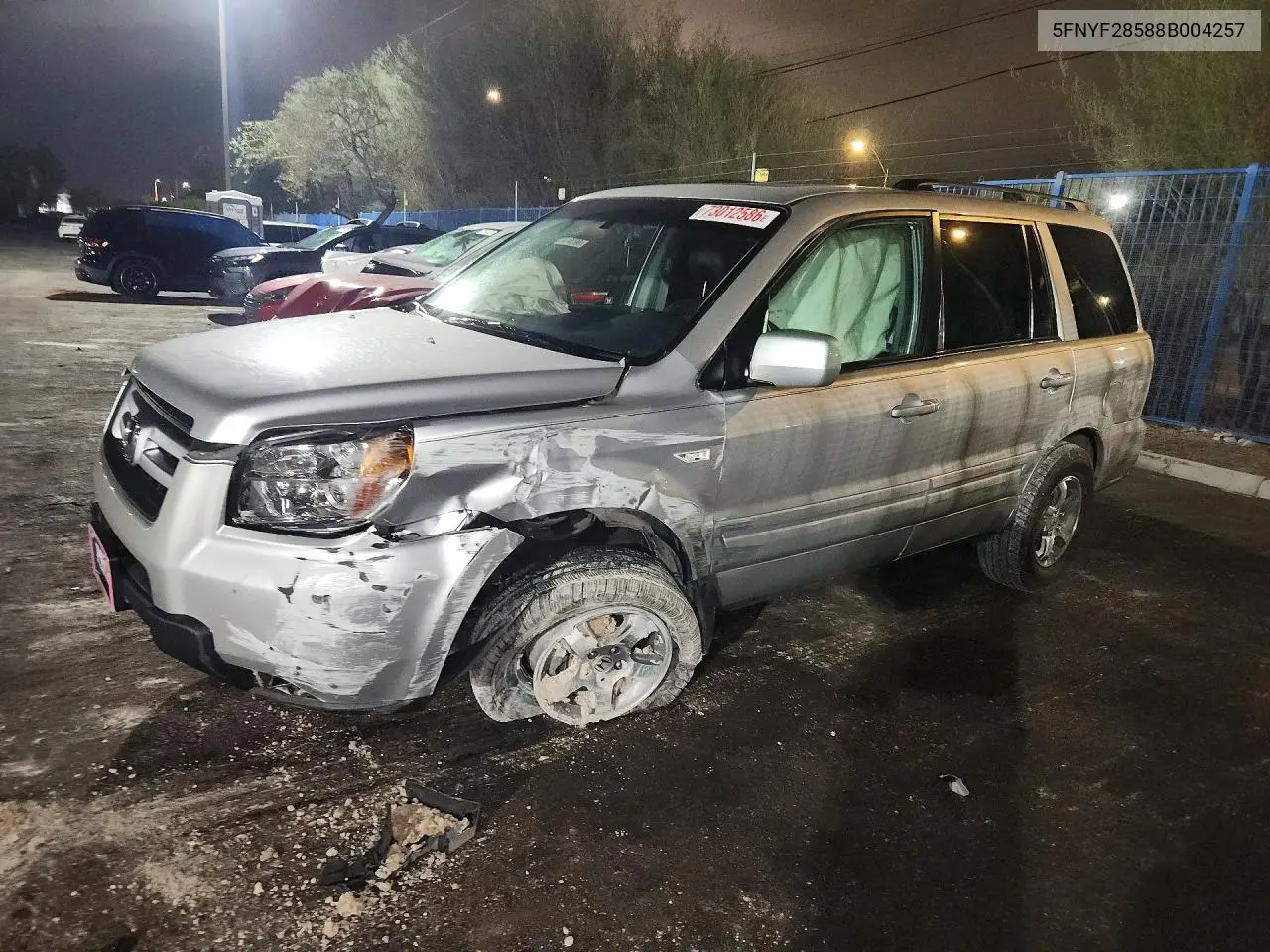 HONDA PILOT 2008, VIN 5FNYF28588B004257