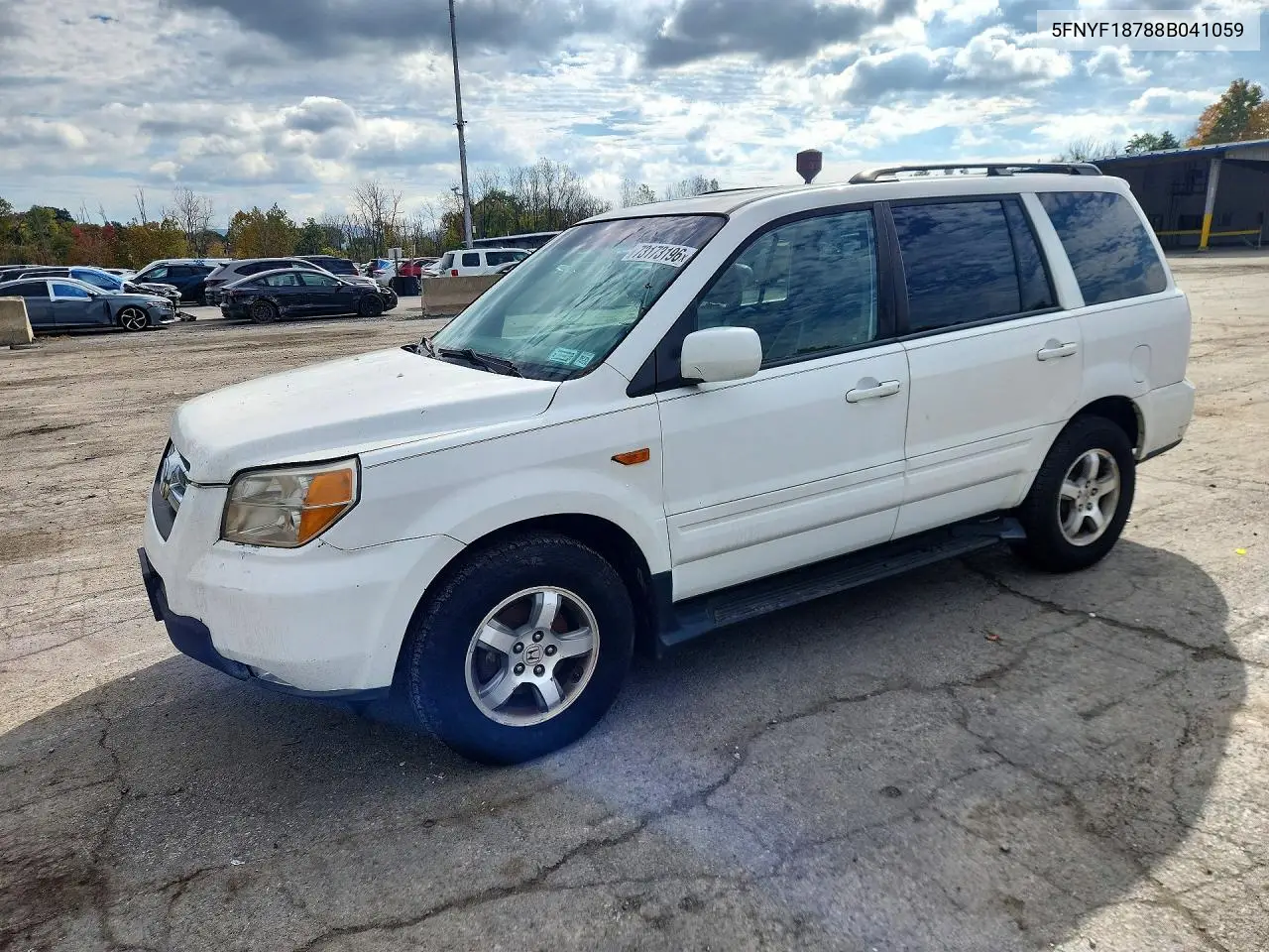 HONDA PILOT 2008, VIN 5FNYF18788B041059