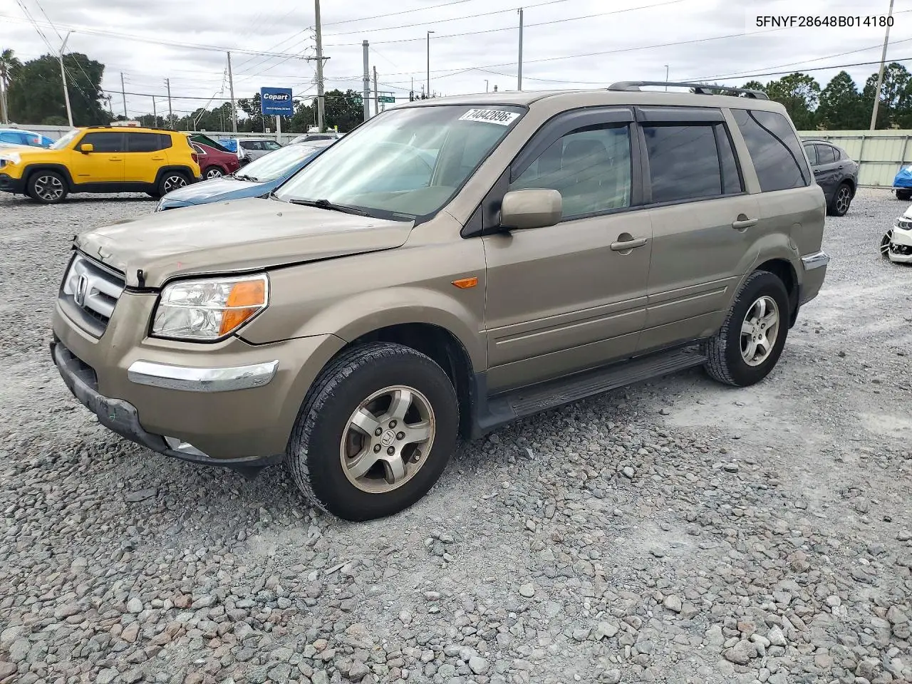 HONDA PILOT 2008, VIN 5FNYF28648B014180