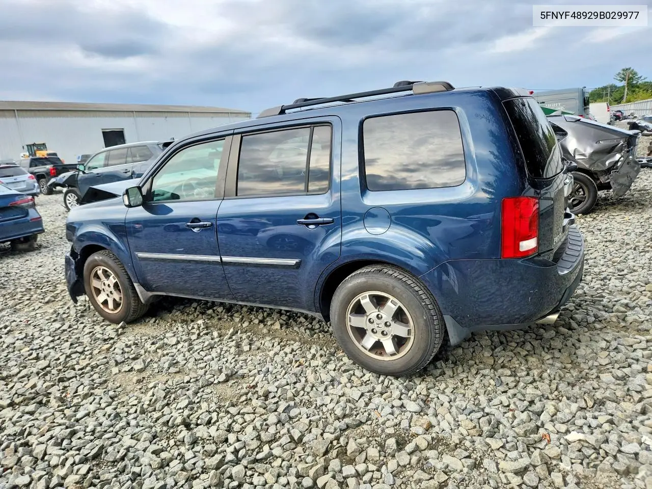 2009 HONDA PILOT VIN 5FNYF48929B029977 — фото 2