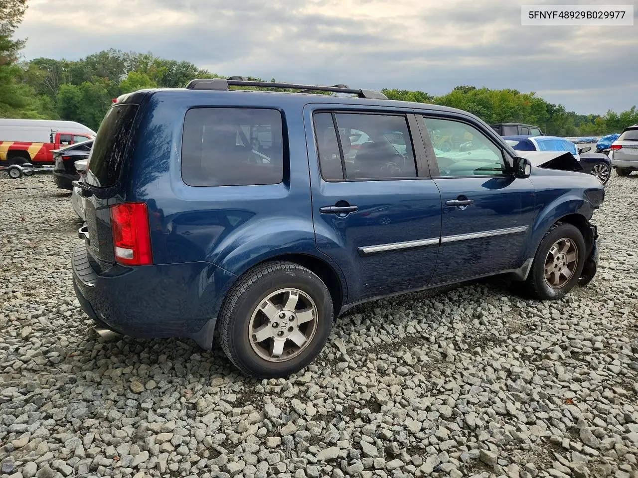 2009 HONDA PILOT VIN 5FNYF48929B029977 — фото 3