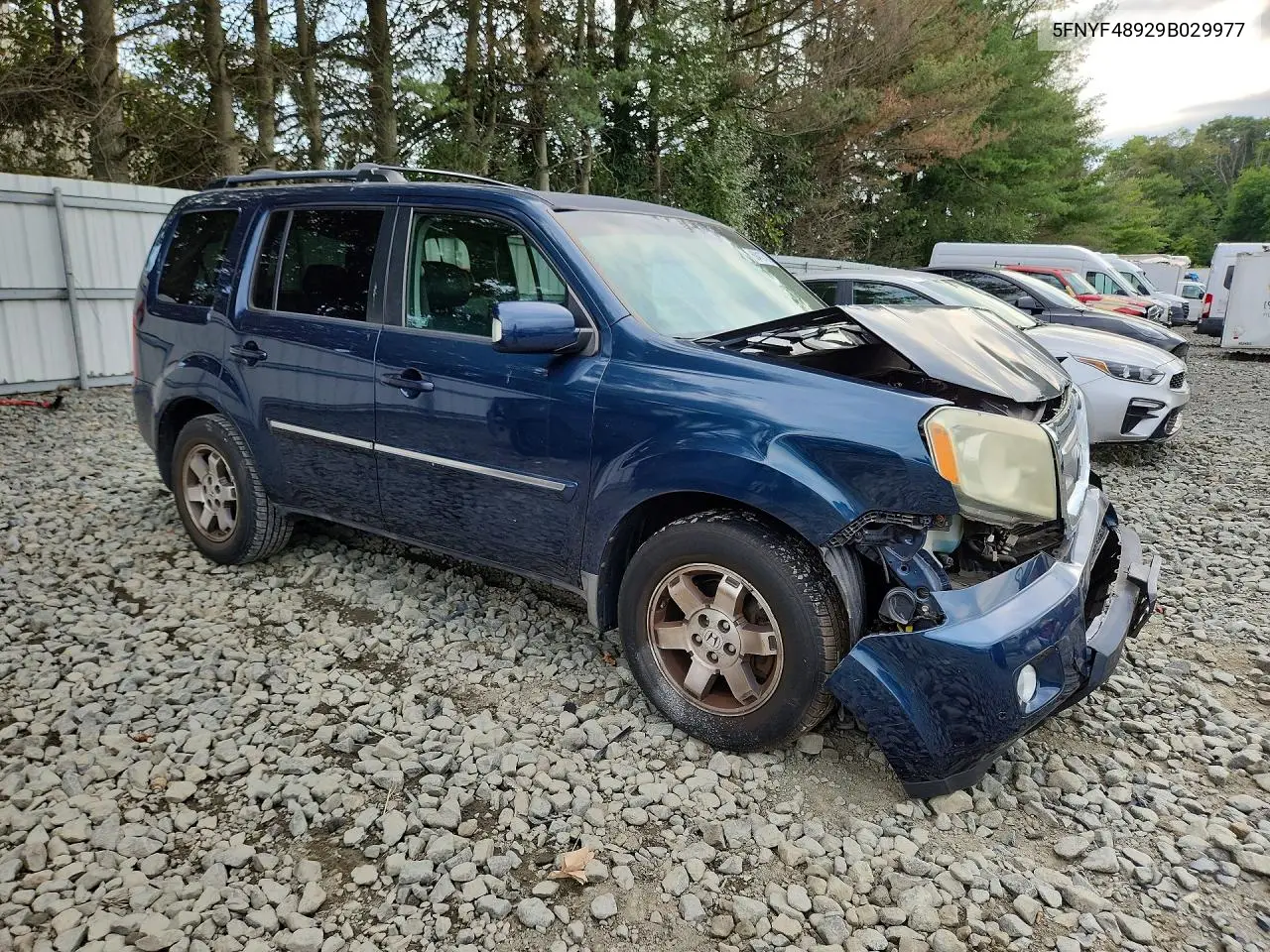 2009 HONDA PILOT VIN 5FNYF48929B029977 — фото 4