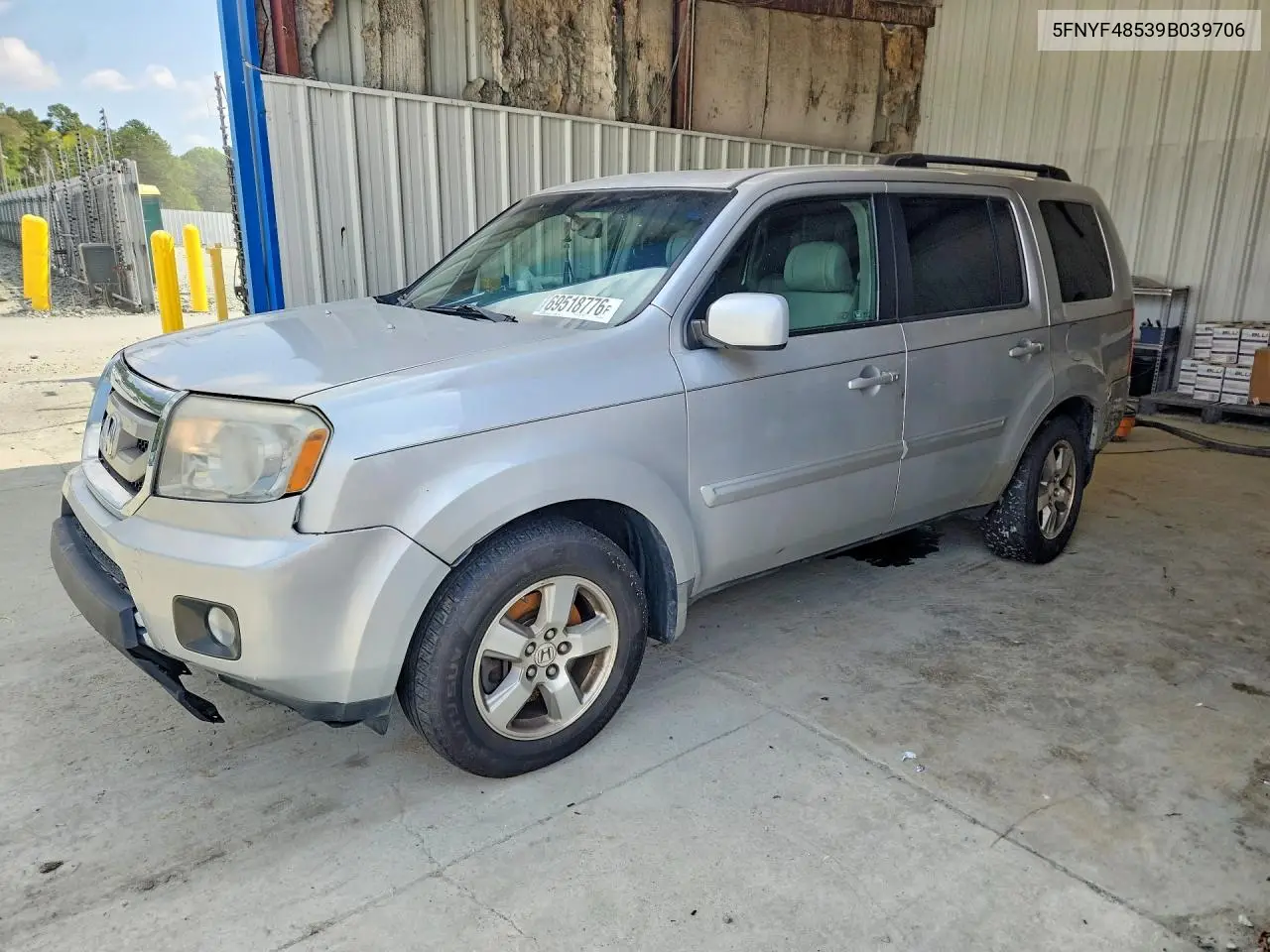 2009 HONDA PILOT VIN 5FNYF48539B039706 — фото 4