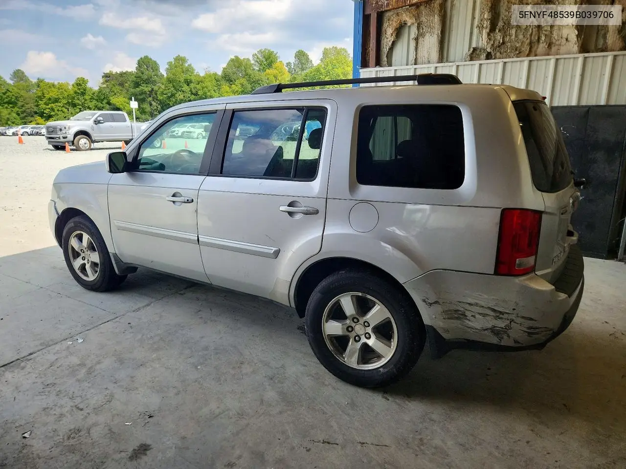 2009 HONDA PILOT VIN 5FNYF48539B039706 — фото 5