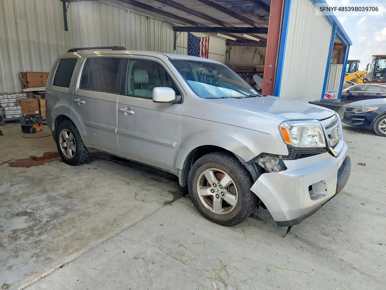2009 HONDA PILOT VIN 5FNYF48539B039706 — фото 2