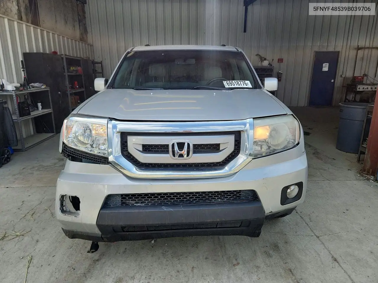 2009 HONDA PILOT VIN 5FNYF48539B039706 — фото 3