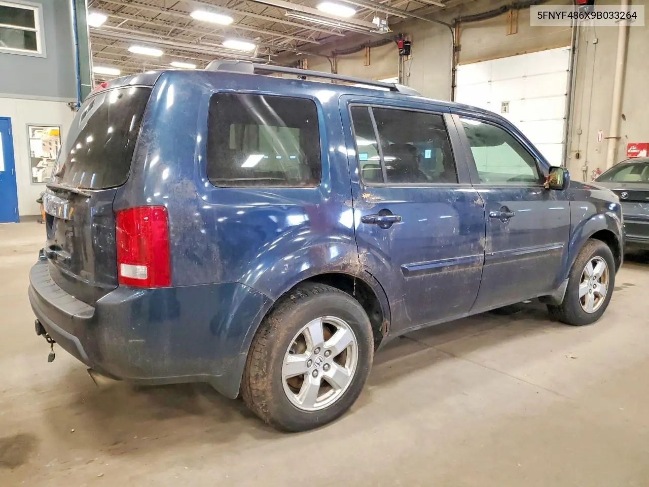 2009 HONDA PILOT VIN 5FNYF486X9B033264 — фото 3