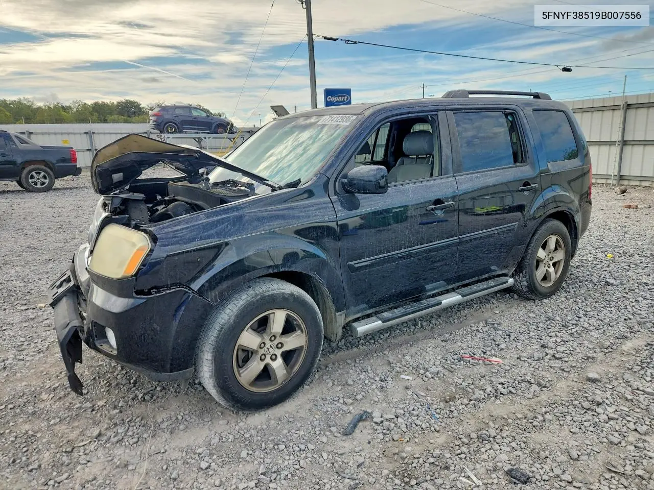 HONDA PILOT 2009, VIN 5FNYF38519B007556