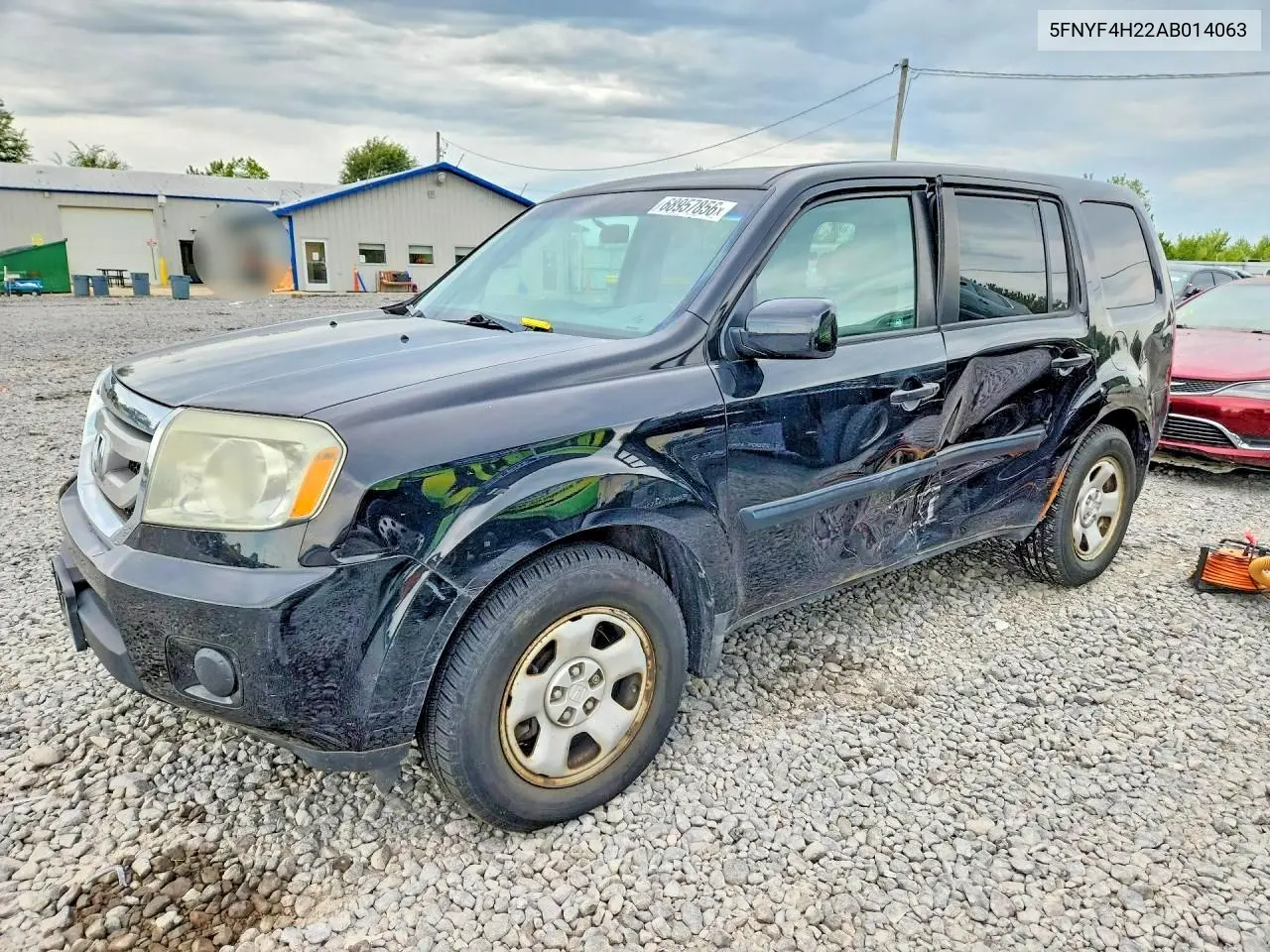 HONDA PILOT 2010, VIN 5FNYF4H22AB014063