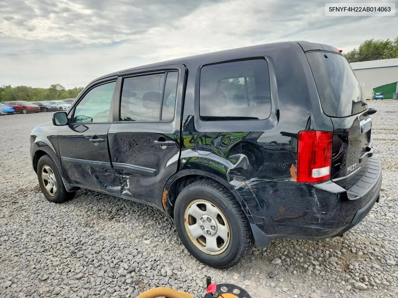 2010 HONDA PILOT VIN 5FNYF4H22AB014063 — фото 2