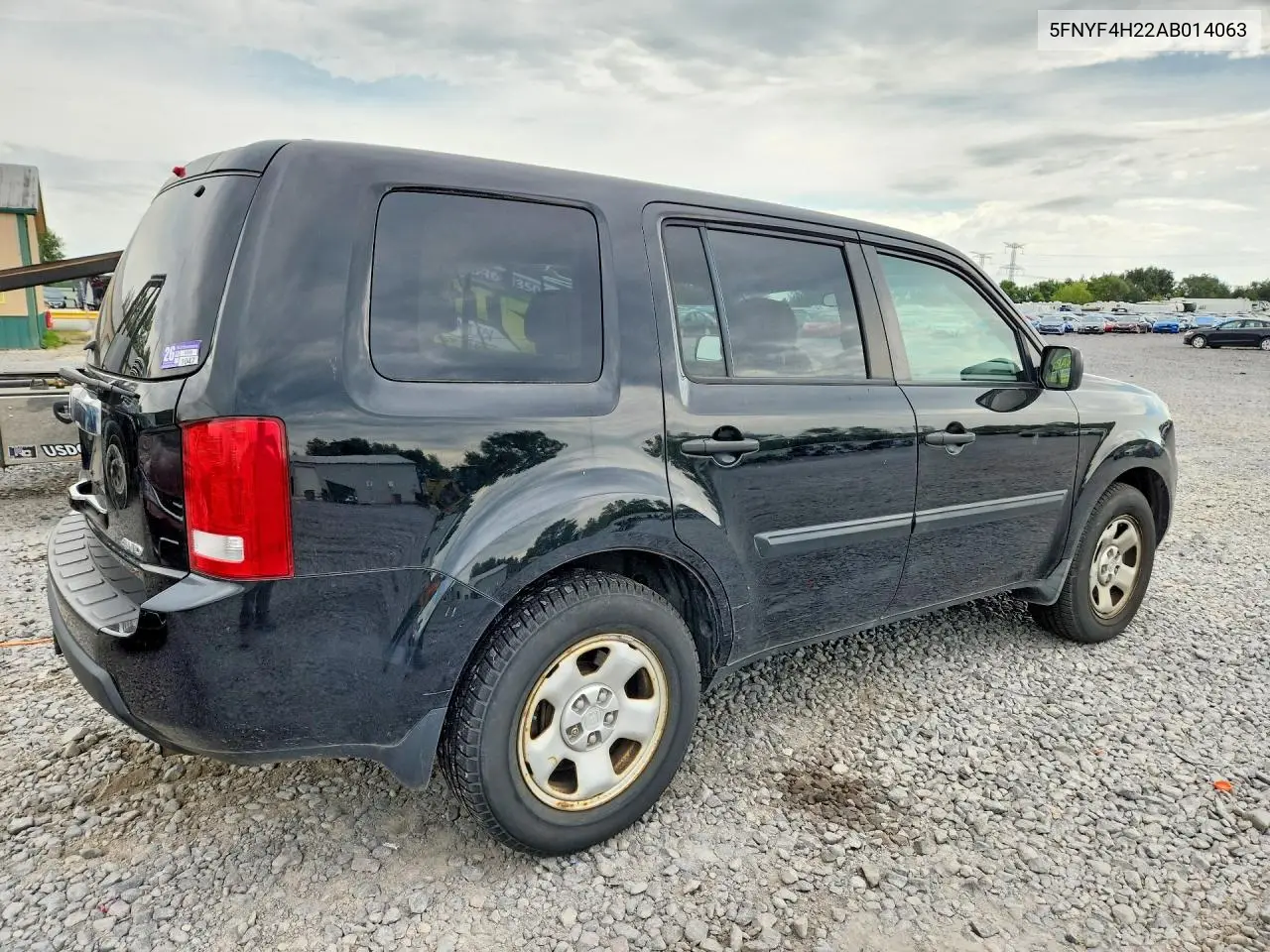 2010 HONDA PILOT VIN 5FNYF4H22AB014063 — фото 3