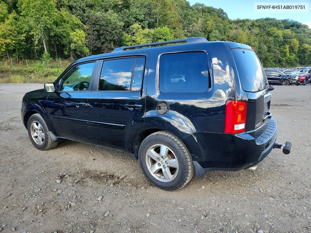 2010 HONDA PILOT VIN 5FNYF4H51AB019751 — фото 2