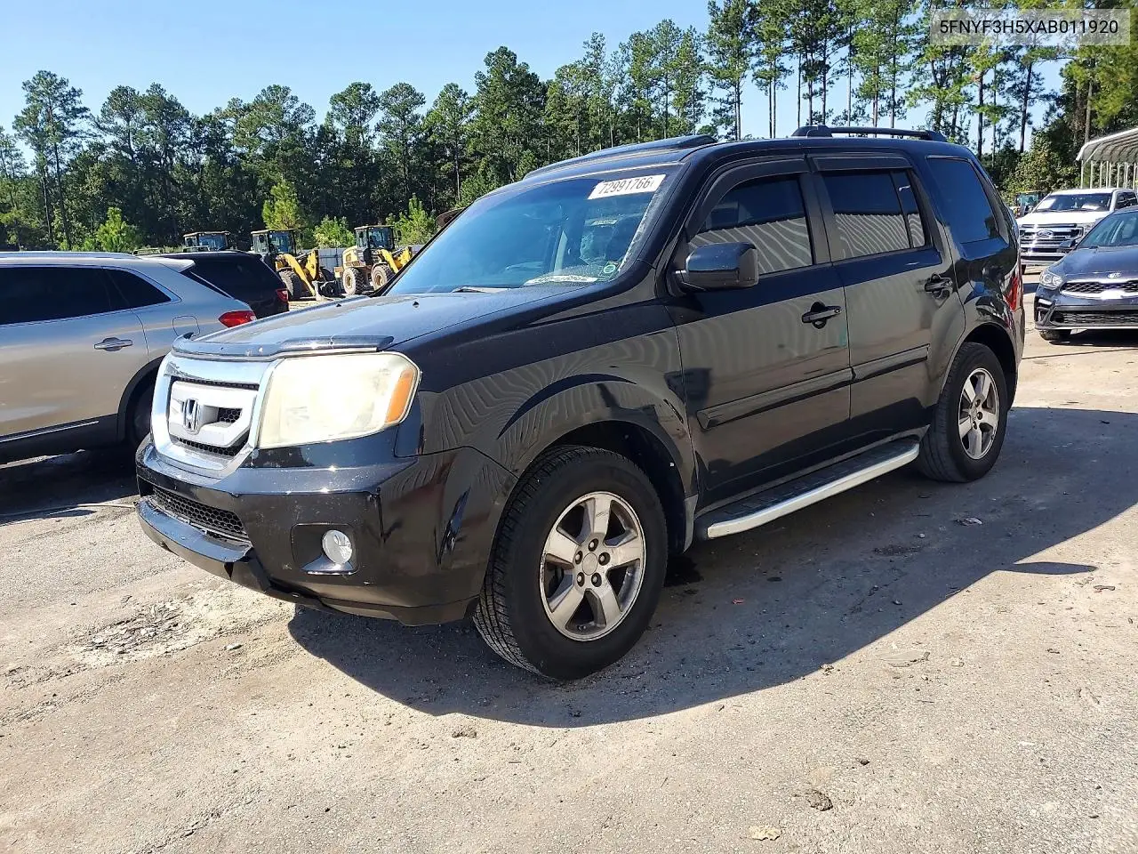 HONDA PILOT 2010, VIN 5FNYF3H5XAB011920