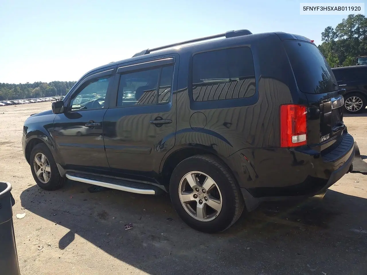 2010 HONDA PILOT VIN 5FNYF3H5XAB011920 — фото 2