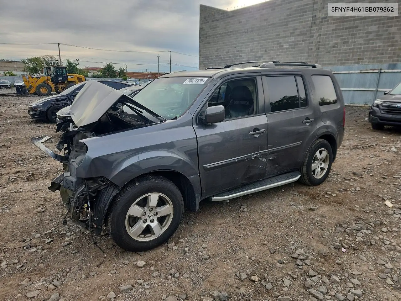 HONDA PILOT 2011, VIN 5FNYF4H61BB079362