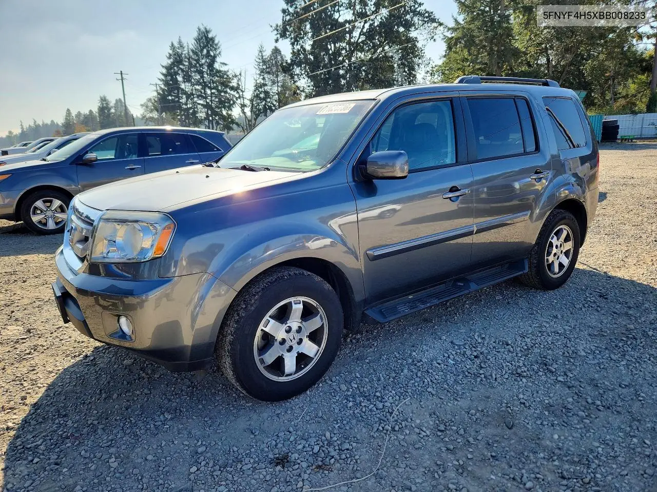 HONDA PILOT 2011, VIN 5FNYF4H5XBB008233