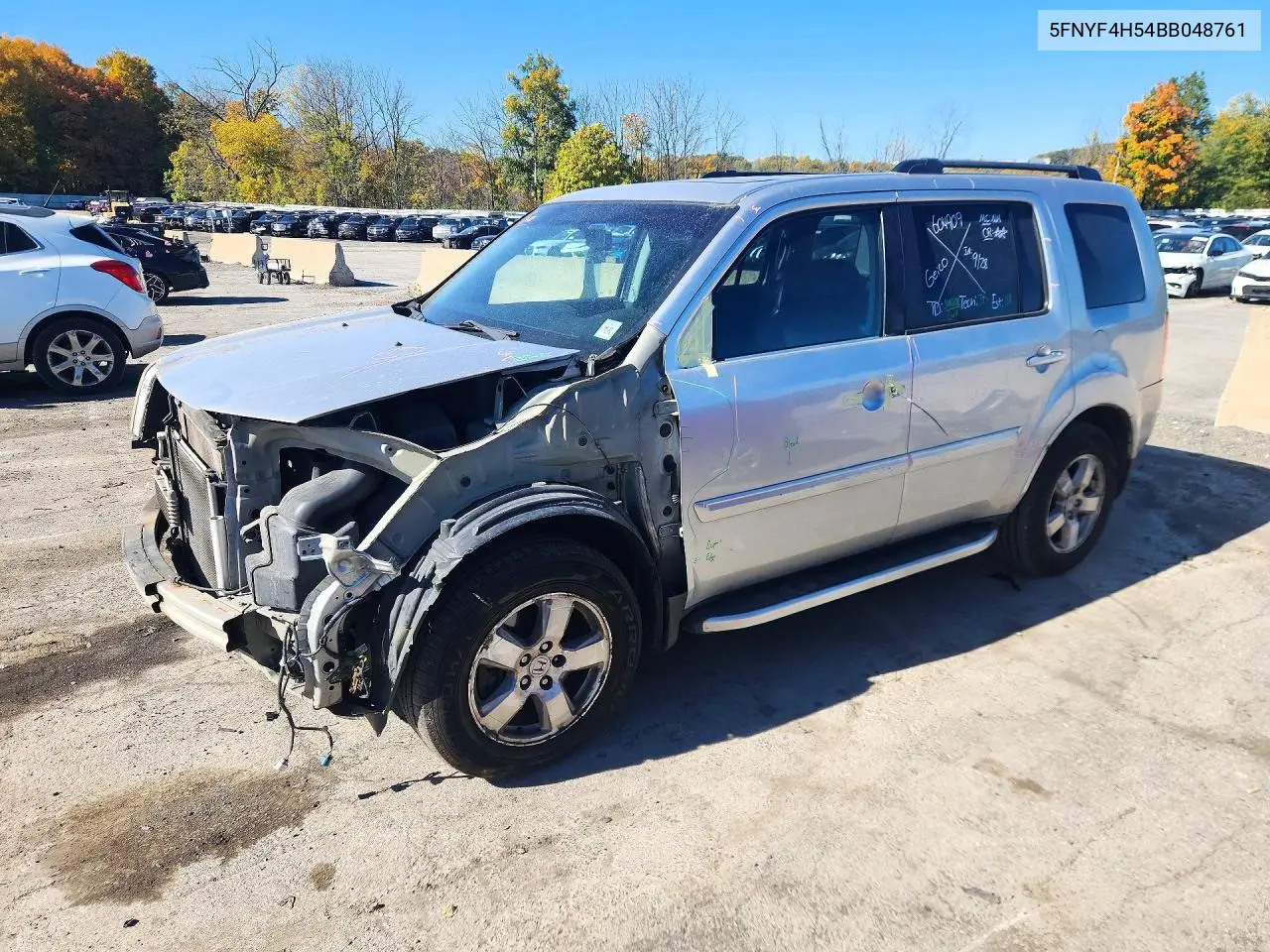 HONDA PILOT 2011, VIN 5FNYF4H54BB048761