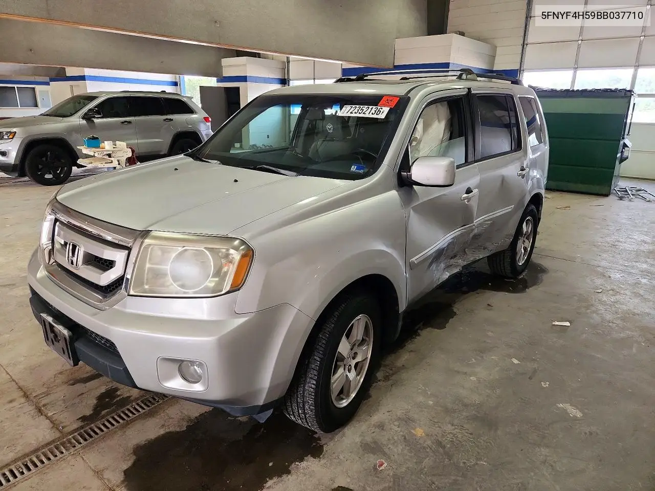HONDA PILOT 2011, VIN 5FNYF4H59BB037710