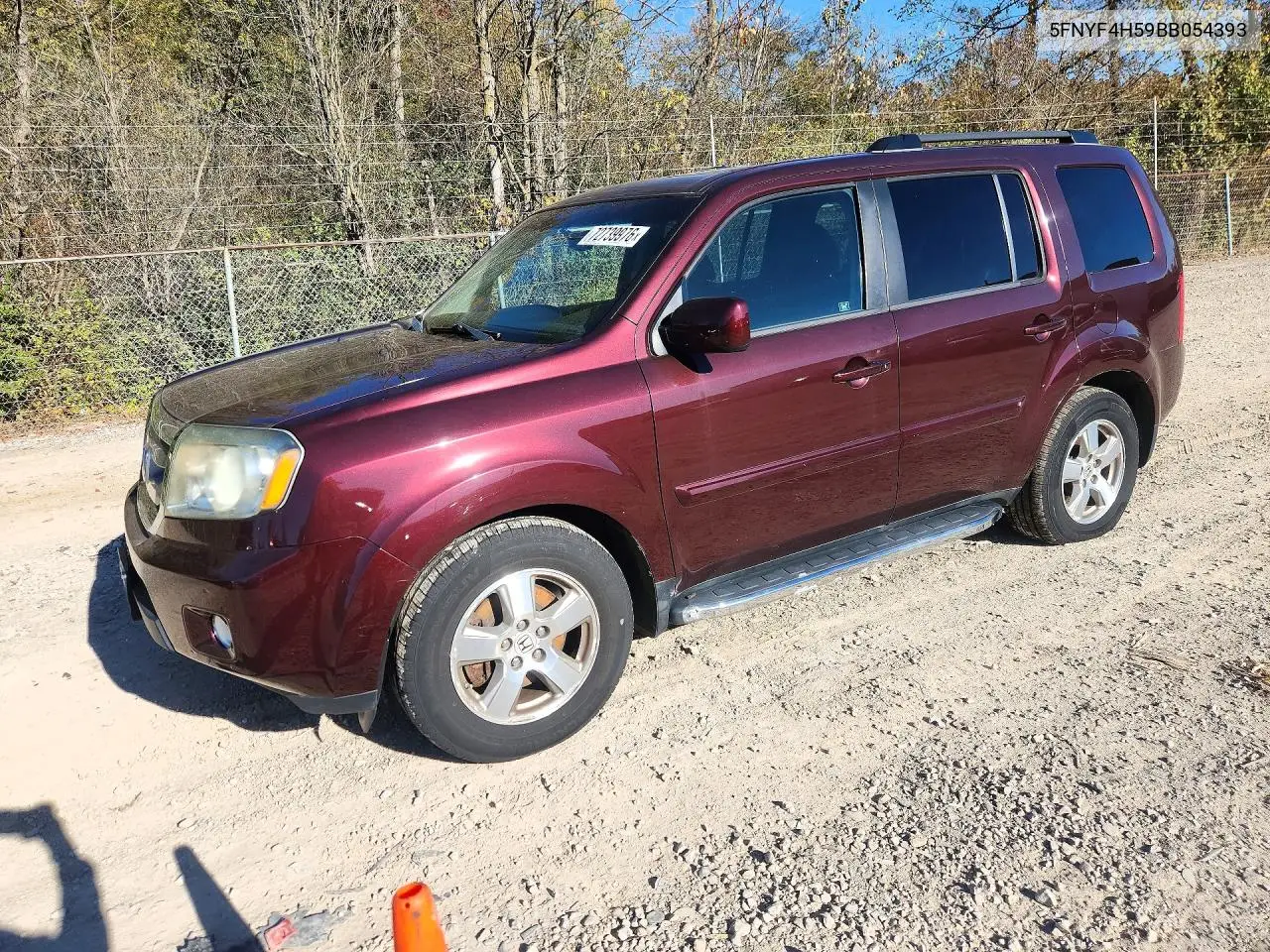 HONDA PILOT 2011, VIN 5FNYF4H59BB054393