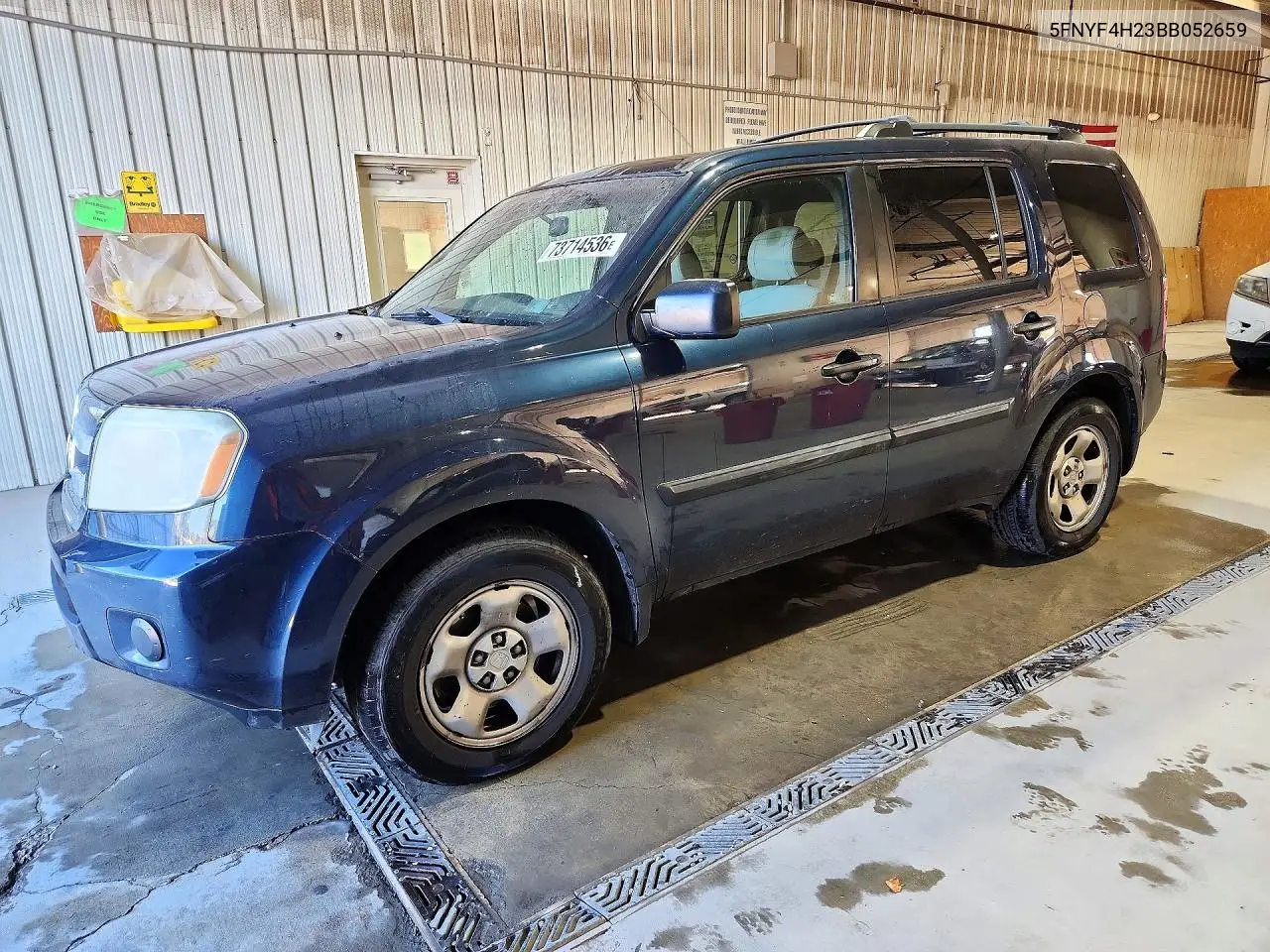 HONDA PILOT 2011, VIN 5FNYF4H23BB052659