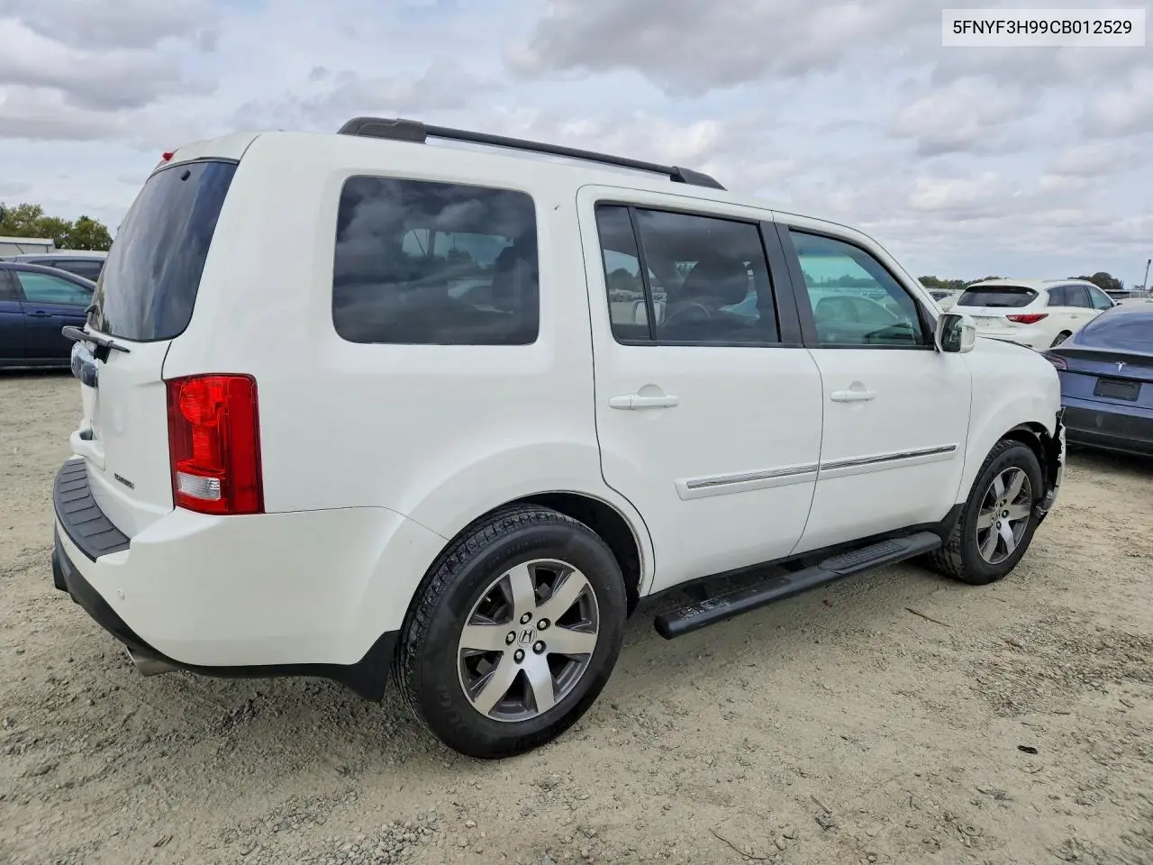 2012 HONDA PILOT VIN 5FNYF3H99CB012529 — фото 3