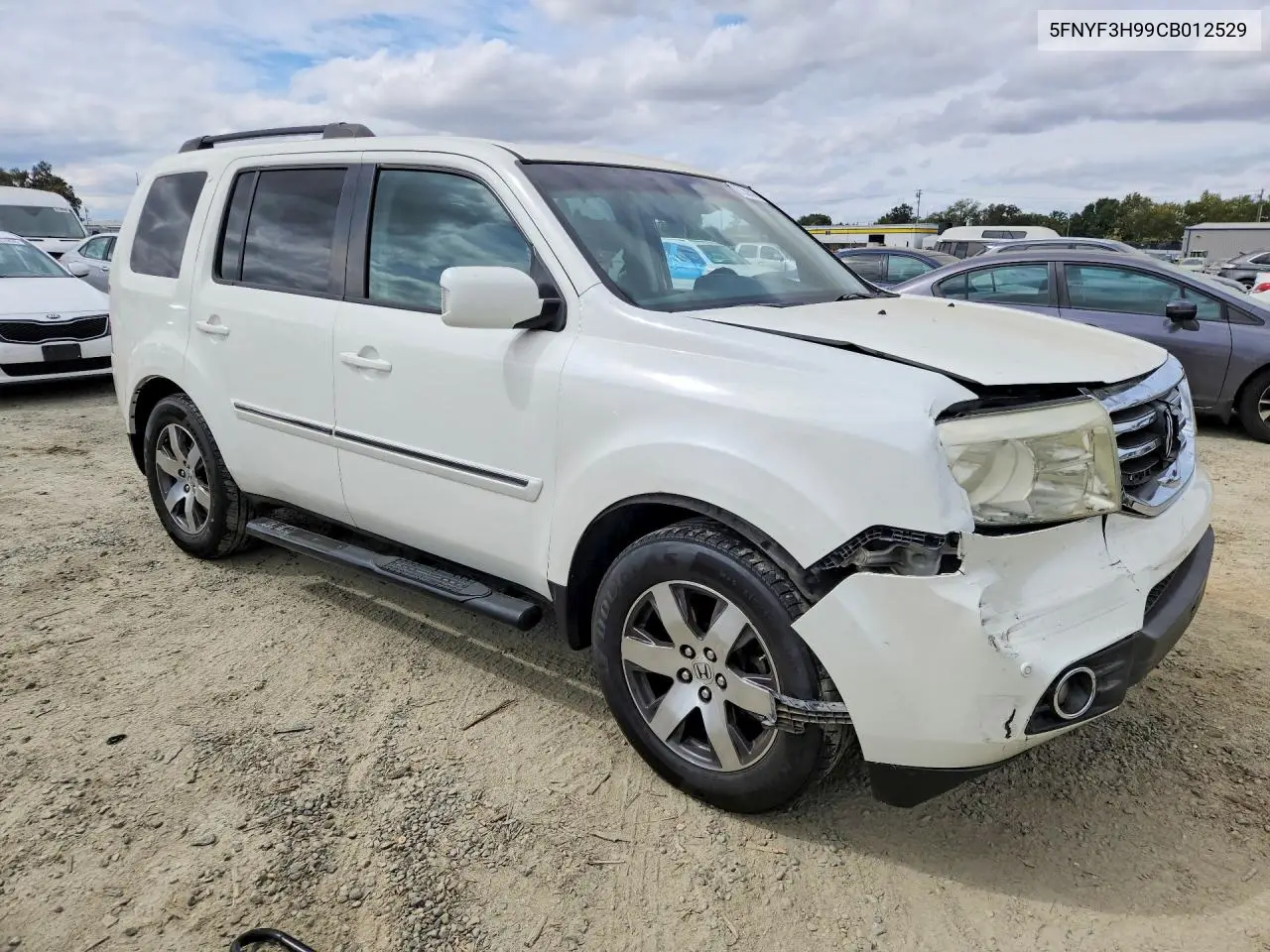 2012 HONDA PILOT VIN 5FNYF3H99CB012529 — фото 4