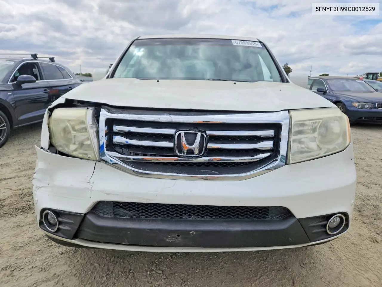 2012 HONDA PILOT VIN 5FNYF3H99CB012529 — фото 5