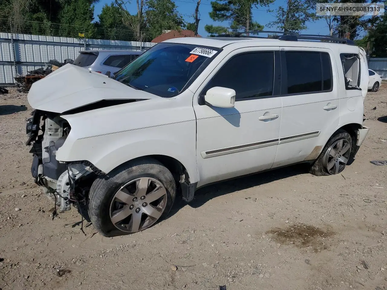HONDA PILOT 2012, VIN 5FNYF4H94CB081313