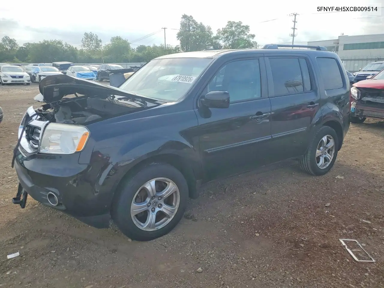 HONDA PILOT 2012, VIN 5FNYF4H5XCB009514