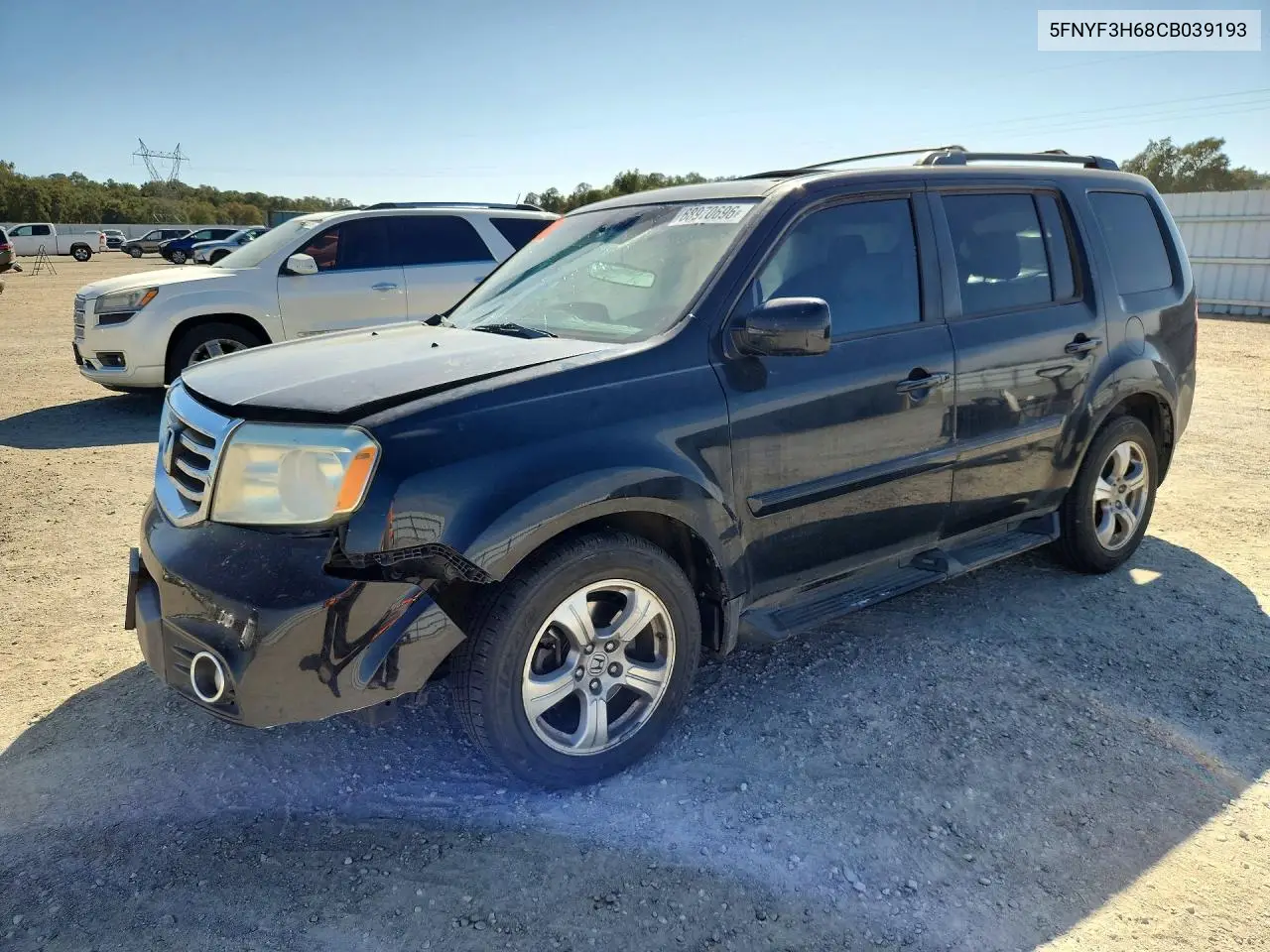 HONDA PILOT 2012, VIN 5FNYF3H68CB039193