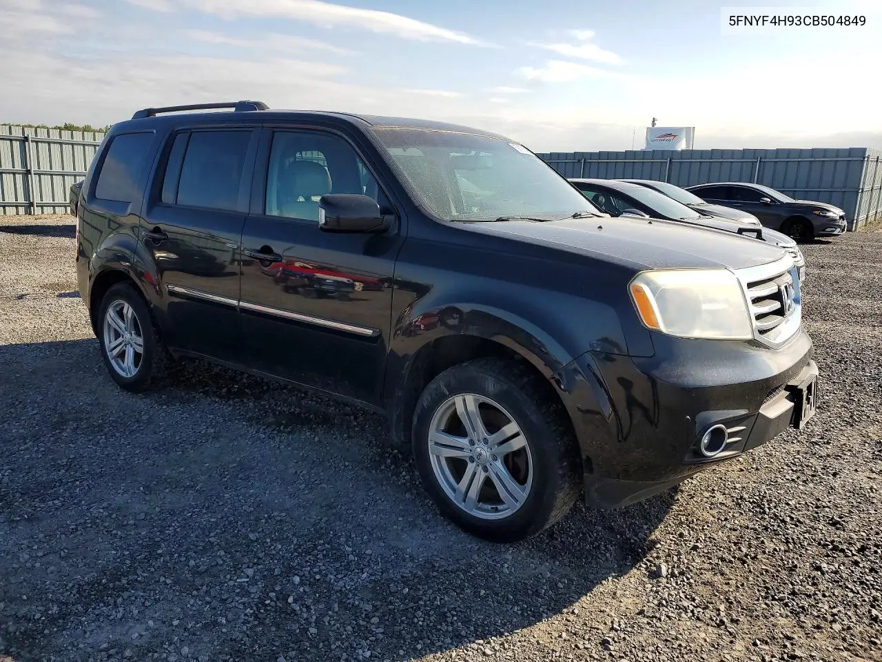 2012 HONDA PILOT VIN 5FNYF4H93CB504849 — фото 3